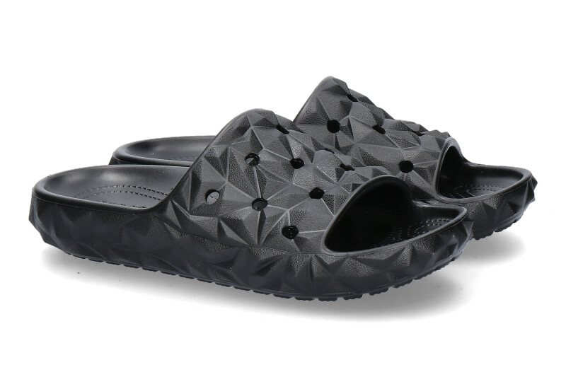 Crocs Pantolette CLASSIC GEOMETRIC SLIDE V2- schwarz