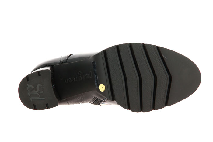 Paul Green Stiefelette KNAUTSCHLACK SCHWARZ (37 )