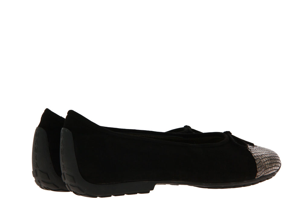 Mania Ballerina ARGENTO WIPS NERO CAMOSCIO NERO (37½)