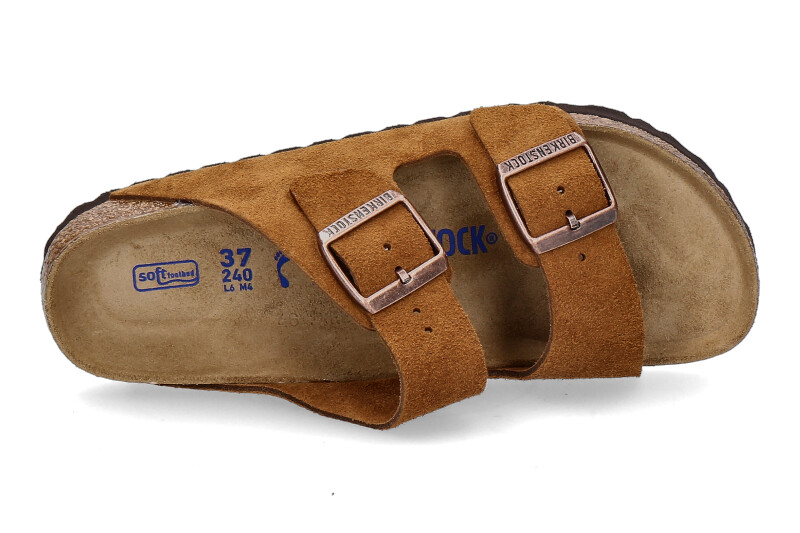 Birkenstock Pantolette SCHMAL ARIZONA BS VELOURSLEDER MINK  (40)