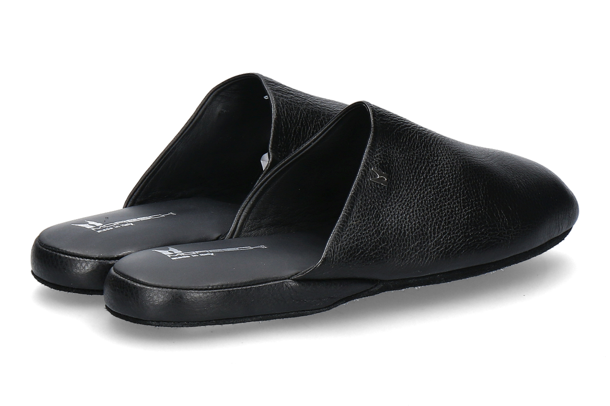 Moreschi Hausschuh- Pantolette AMERIGO NAPPA- nero_522000004_2