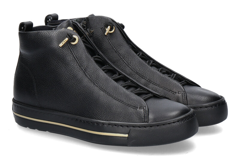 Paul Green Mid-Cut Sneaker MAINCALF- schwarz