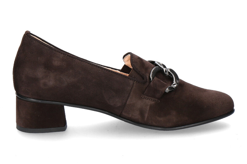 Hassia Pumps SIENA H-WEITE SAMTZIEGE DARKBROWN 