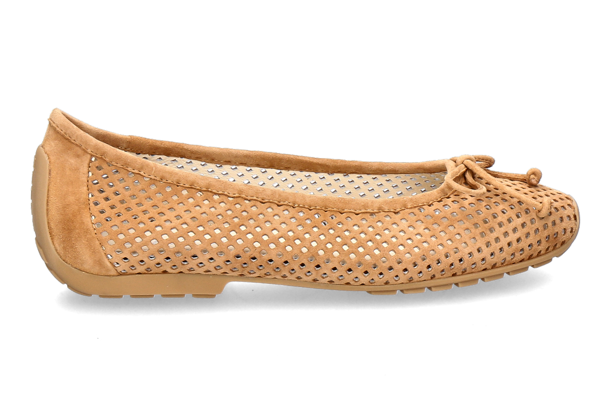 Mania Ballerina CAMOSCIO- hellbraun/ cognac