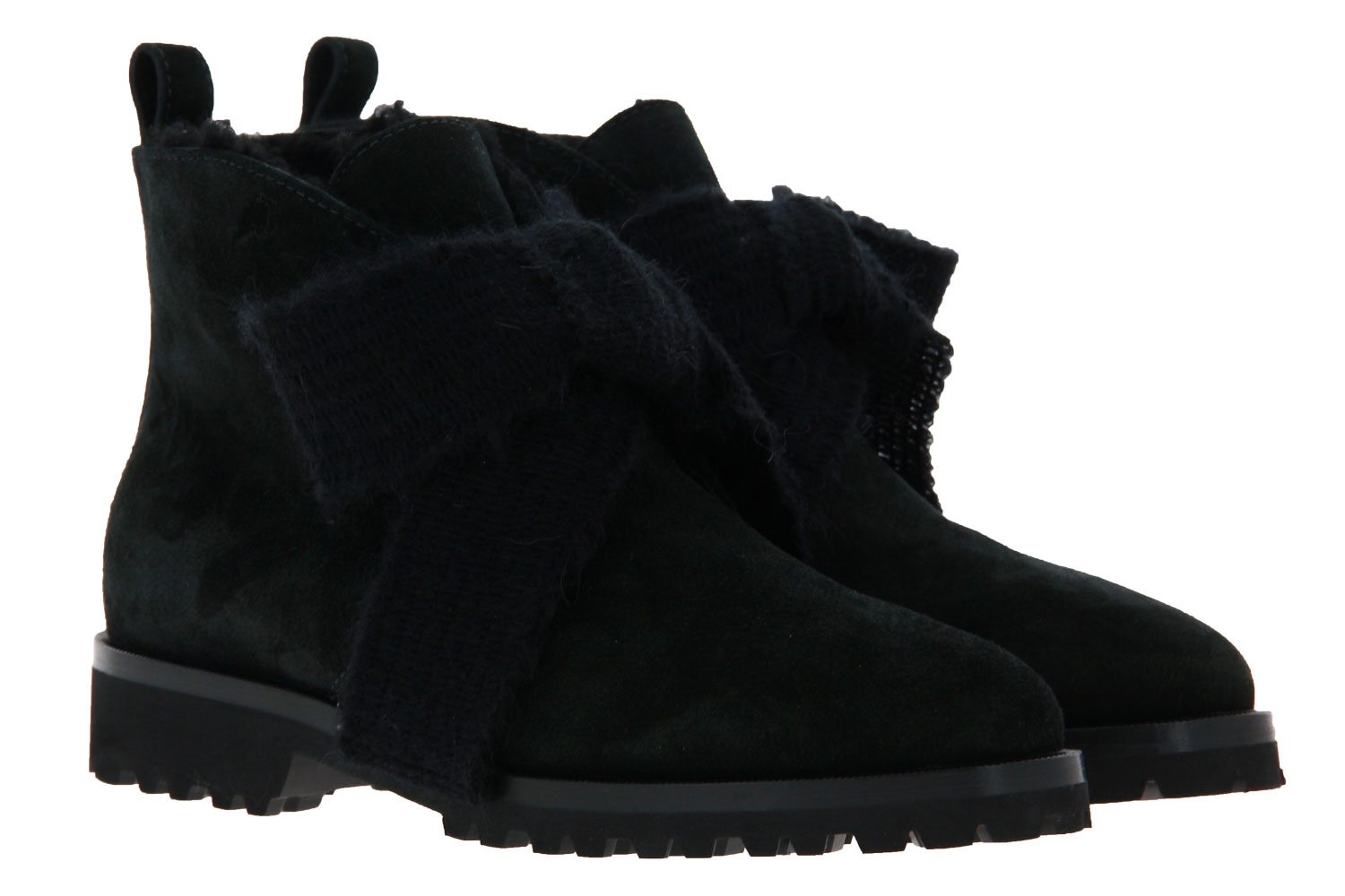 Unützer Stiefelette gefüttert VELOUR NERO (39)