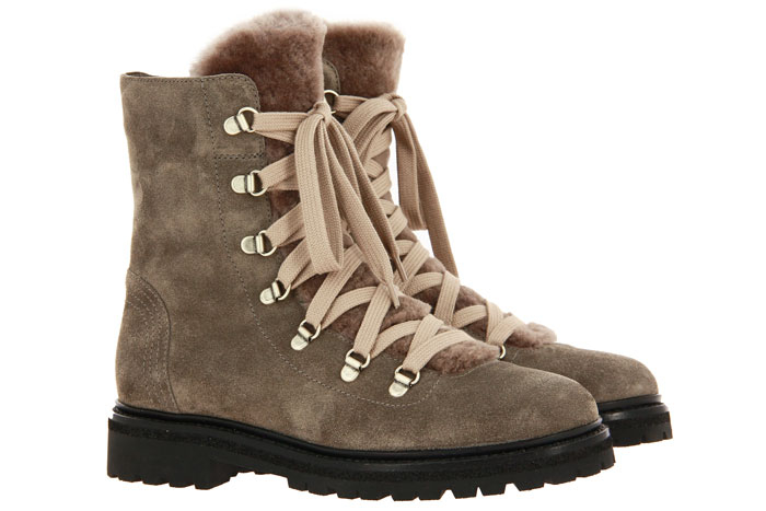 Dirndl + Bua Stiefelette gefüttert LIGHT CACHMIRE TAUPE (38)