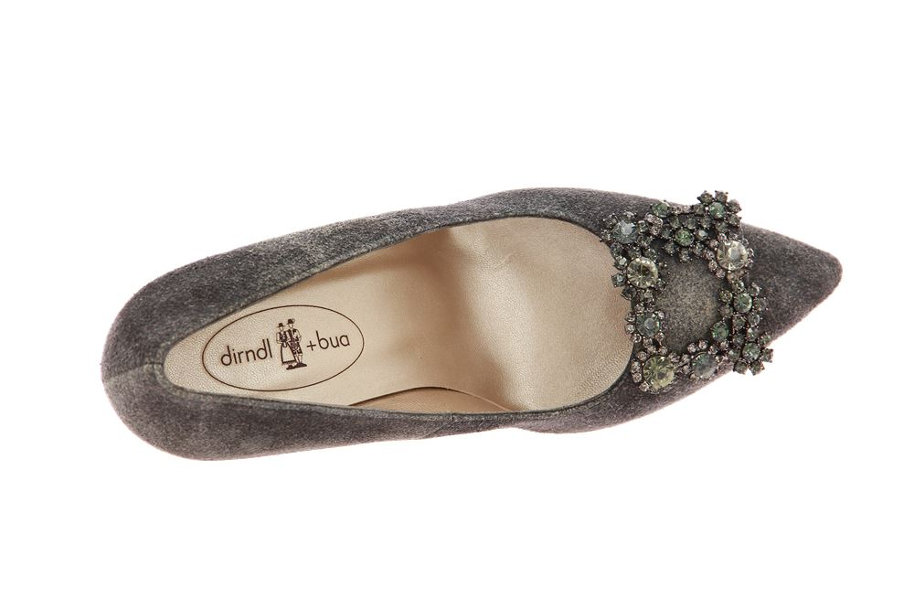 dirndl + bua Pumps ANTIKBOCK ANTHRAZIT (38)