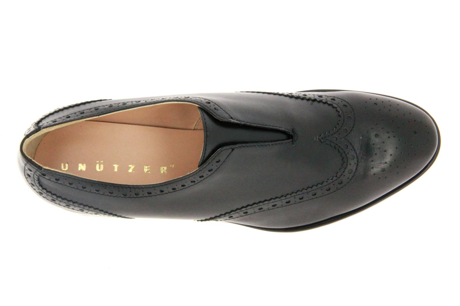 Unützer Damen- Brogue VITELLO NERO (37 )