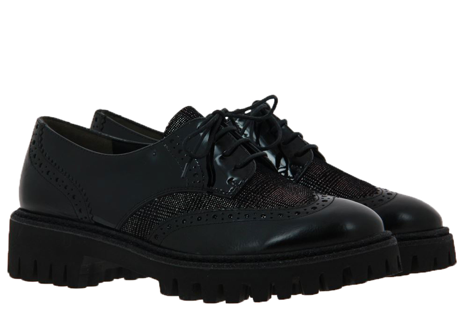 Paul Green Schnürer ROYAL SCOTTISH VELVET BLACK (40½)