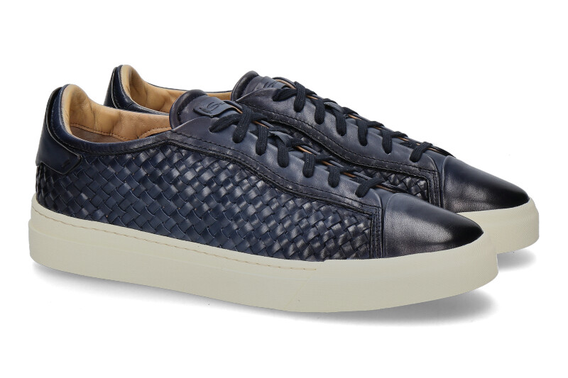 Santoni Sneaker INTRECCIATO BLU