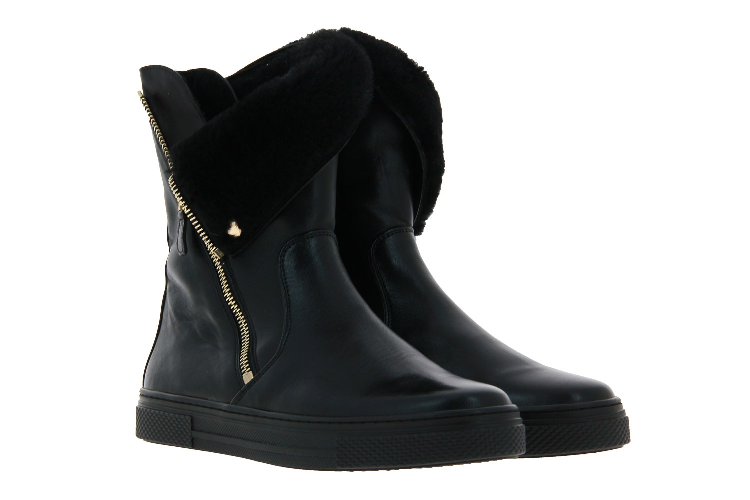 Hassia Stiefelette gefüttert BILBAO SOFTLAMMLEDER SCHWARZ (38½)
