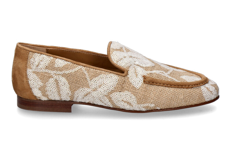 Pedro Miralles Loafer FLORESA- texas beige white