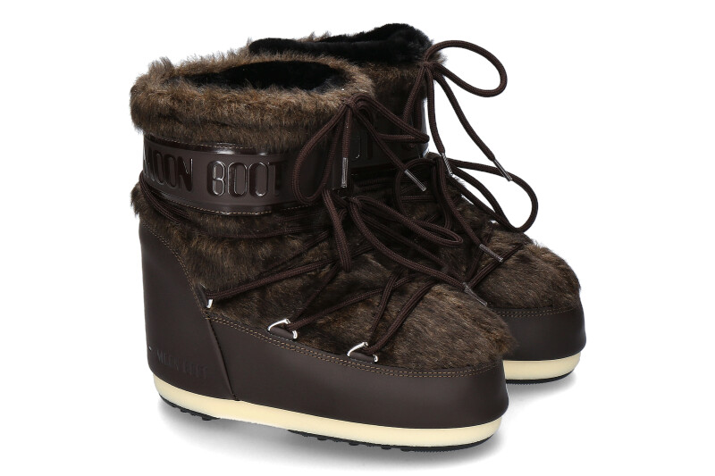 Moon Boot ICON LOW FAUX FUR- brown