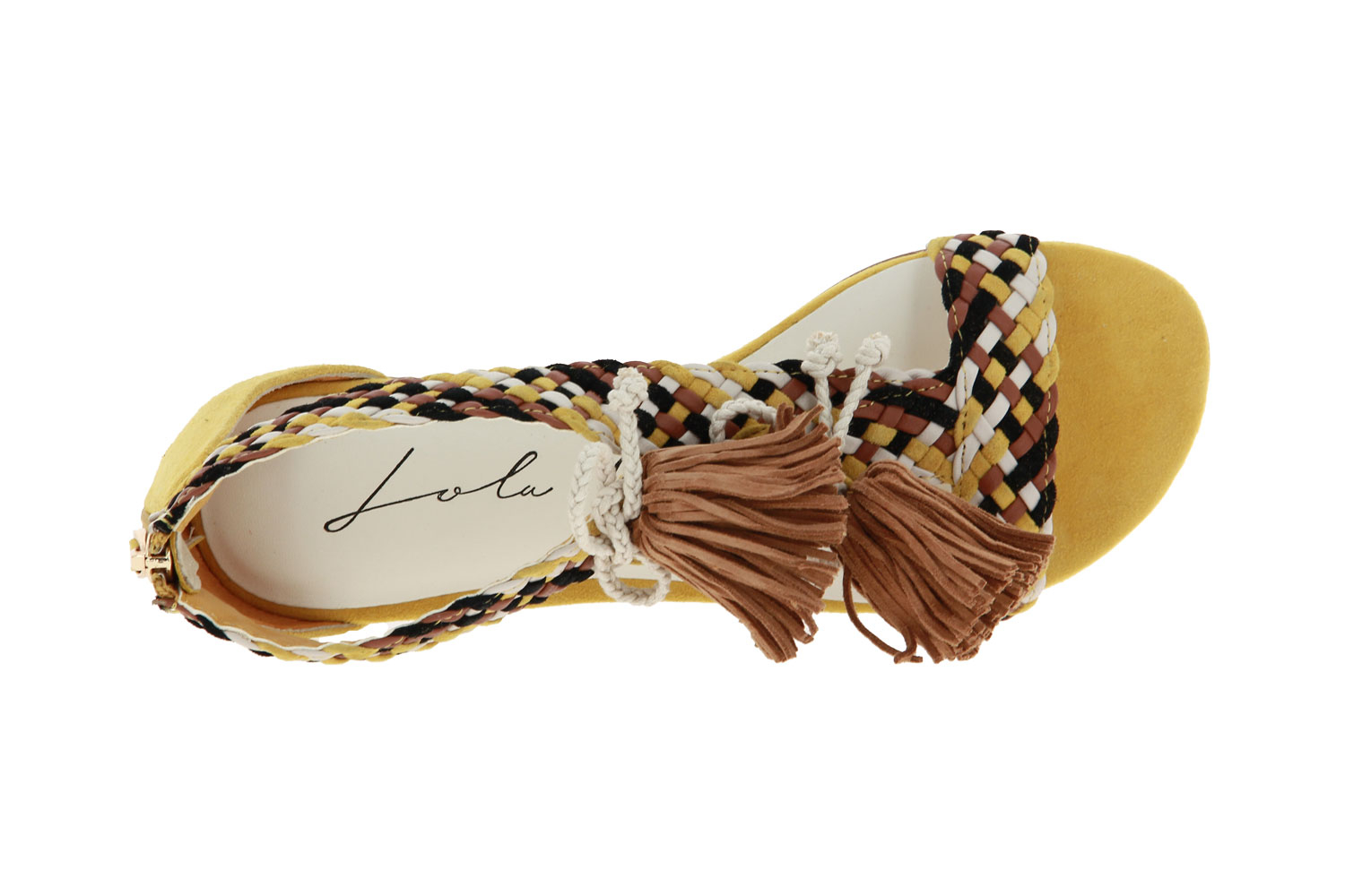Lola Cruz Sandale CAMOSCIO AMARILLO  (41)