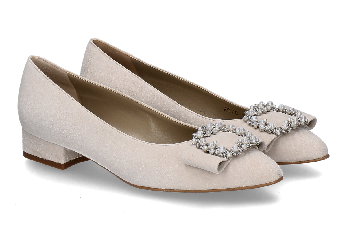 dirndl + bua Ballerina ZIEGENVELOUR- natur