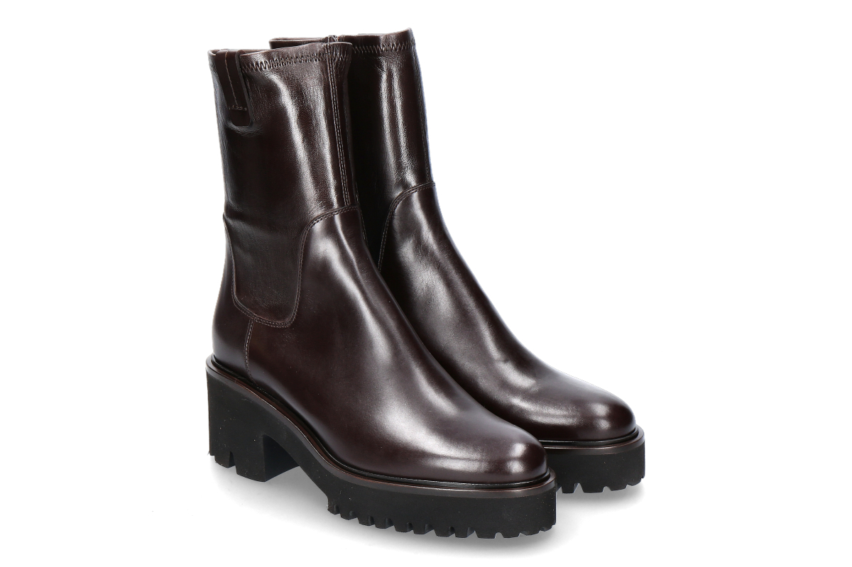 Truman's Stiefelette VITELLO STRETCH NAPPA- moro/ dunkelbraun