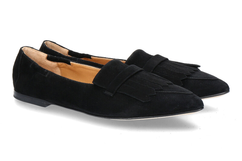 Pomme D'Or Slipper GRACE CAMOSCIO NERO (37 )