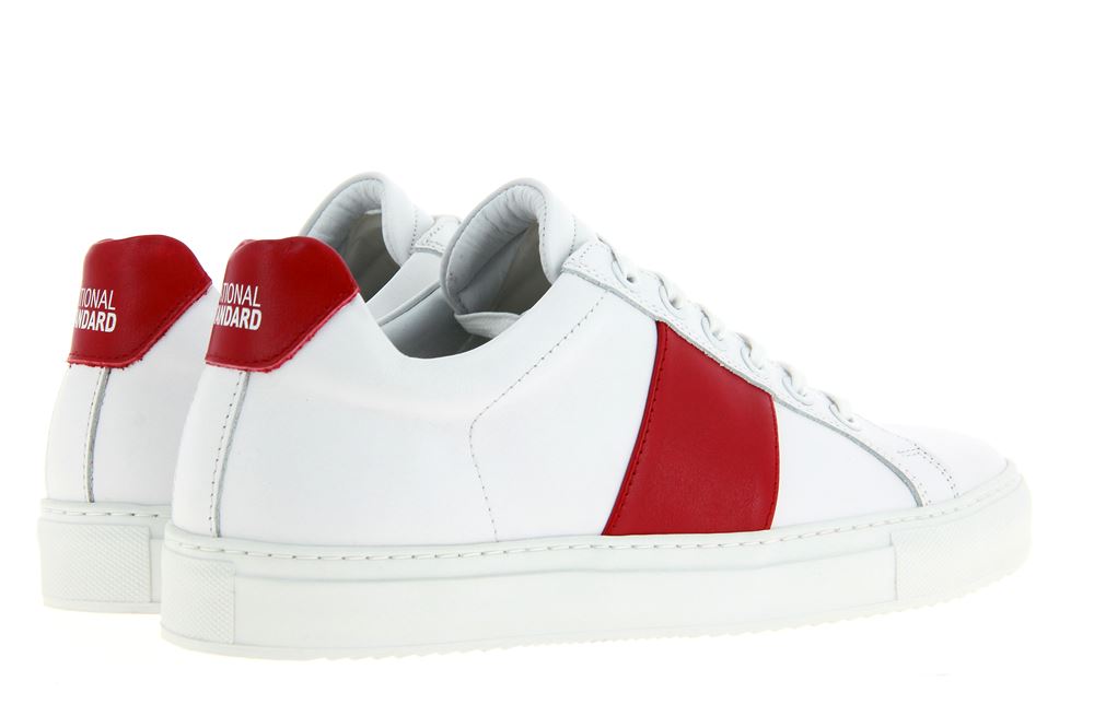 National Standard Sneaker WHITE RED BAND (42)