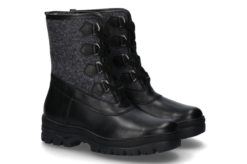 dirndl + bua Stiefelette gefüttert REGATTA LODEN BLACK