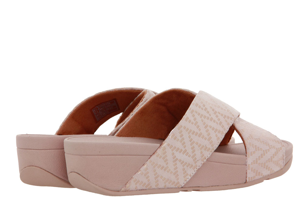 Fitflop Pantolette LULU CHEVRON SUEDE OYSTER PINK (39)