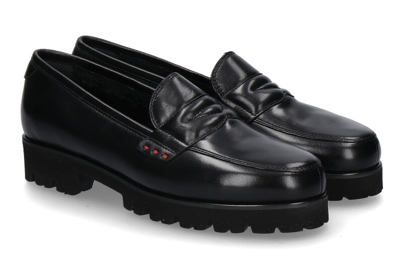 Pas de rouge Slipper gefüttert MARTA NAPPA NERO (36½)