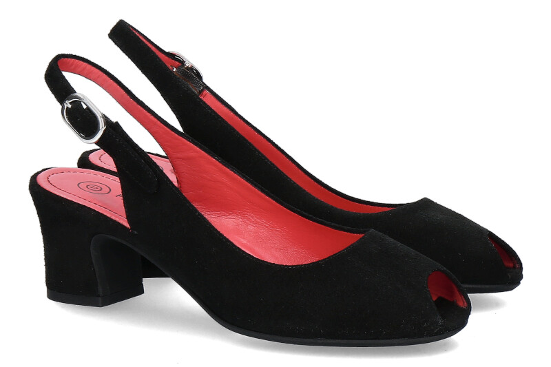 Pas de rouge Sandale MILLY CAMOSCIO NERO (41½)