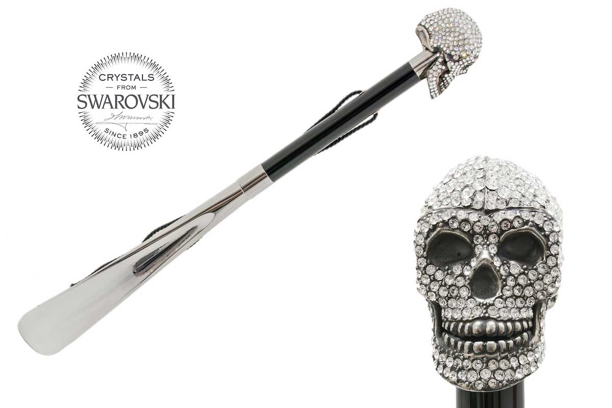 Pasotti Schuhanzieher TESCHIO SWAROVSKI SILBER