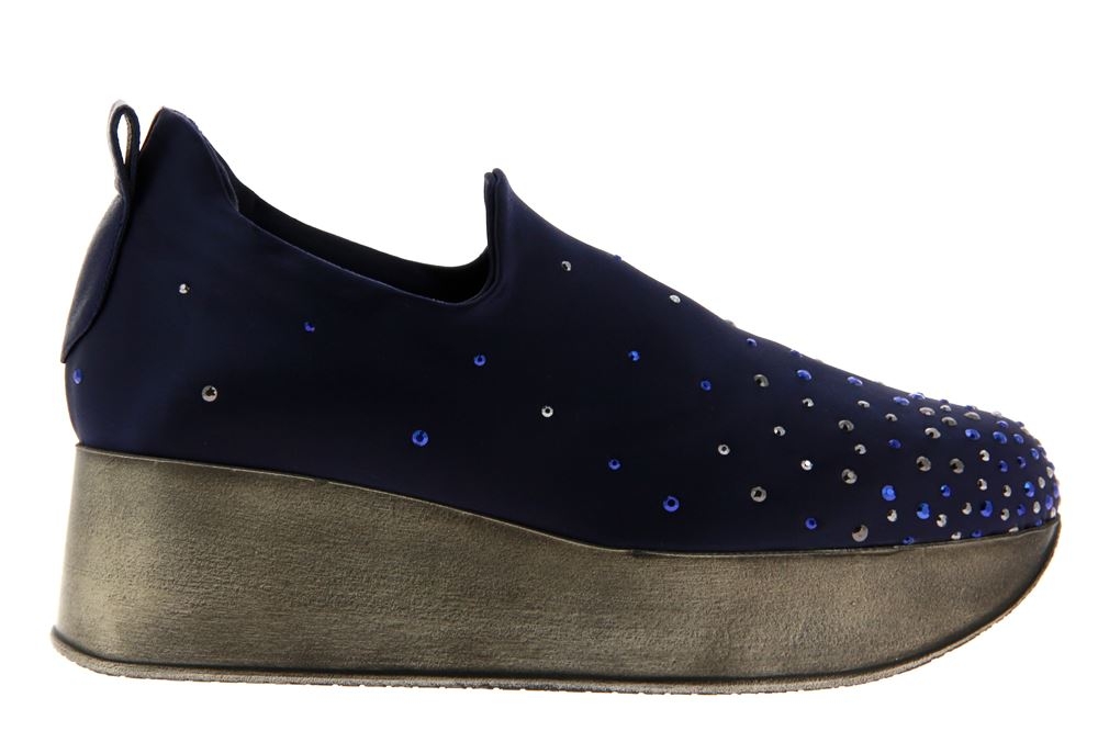 Fernando Pensato Plateau-Slipper STRETCH LAM BLUE (40)