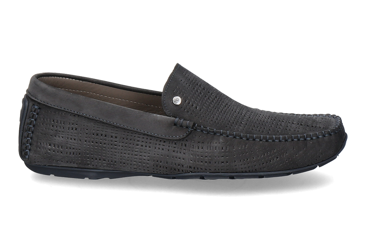 Aldo Bruè Mokassin BUFALO NABUK- notte/ dunkelblau