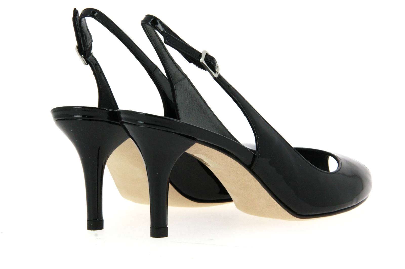 Stuart Weitzman Sandale SLINKY BLACK PATENT (38)