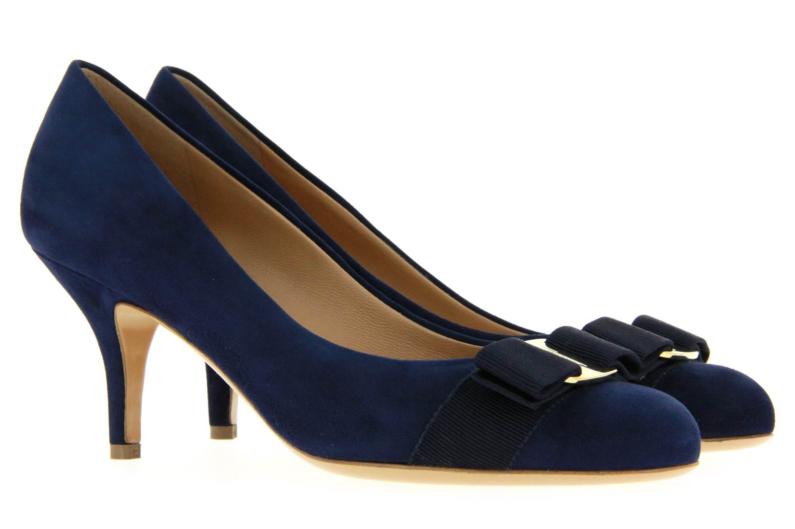 Salvatore Ferragamo Pumps CARLA CAMOSCIO BLU (38½)