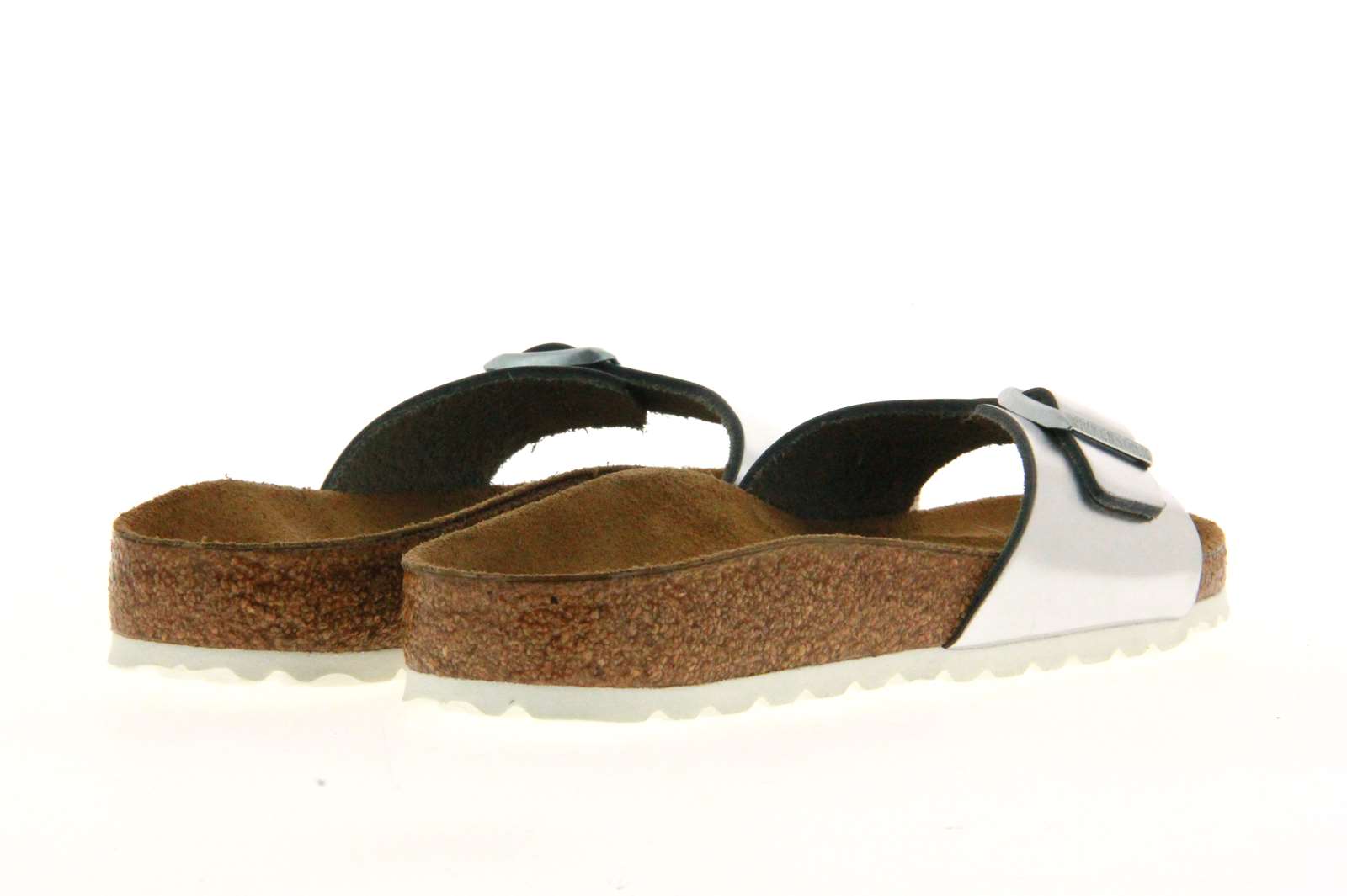 Birkenstock Pantolette MADRID SCHMAL LEDER SILVER (36)