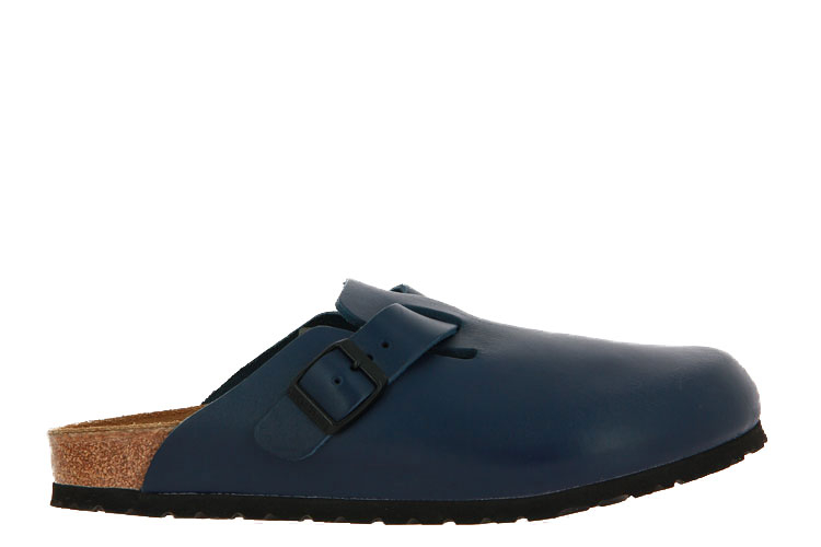 Birkenstock Clogs BOSTON LEDER BLAU SCHMAL (38)