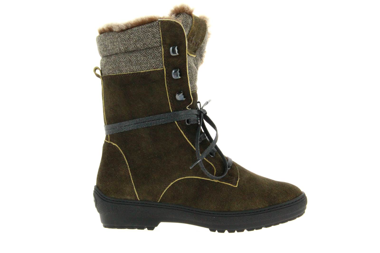 Dirndl + Bua Stiefelette gefüttert ANTIKBOCK MERINOLODEN AHORN (38)