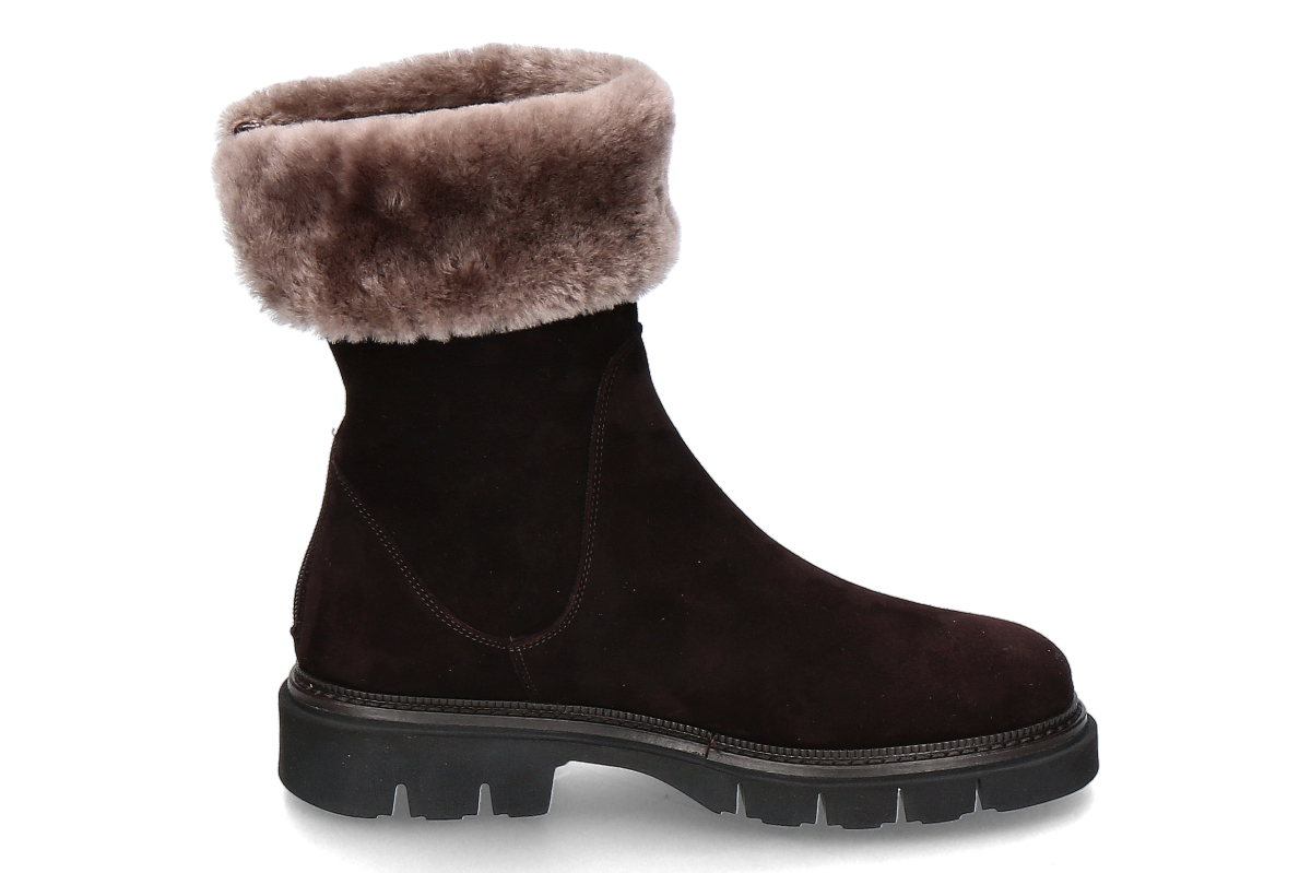 Luca Grossi Stiefelette gefüttert L648T CAMOSCIO- moro/ dunkelbraun