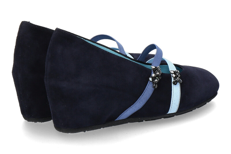 Thierry Rabotin Keilballerina TORBIS CAMOSCIO DARKBLU (38)