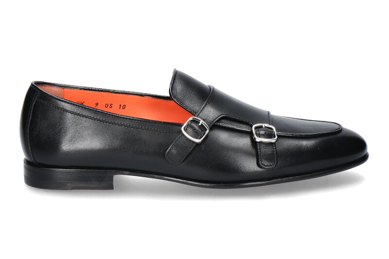 Santoni Monk NAPPA BLACK