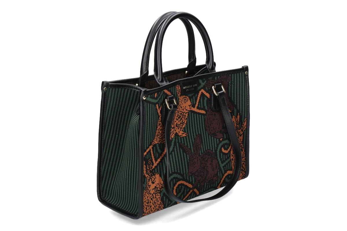 My-Best Bag Firenze Tasche ATENA WONDERLAND- braun/ grün/ rabbit My-Best Bag Firenze Tasche ATENA WONDERLAND- braun/ grün/ rabbit
