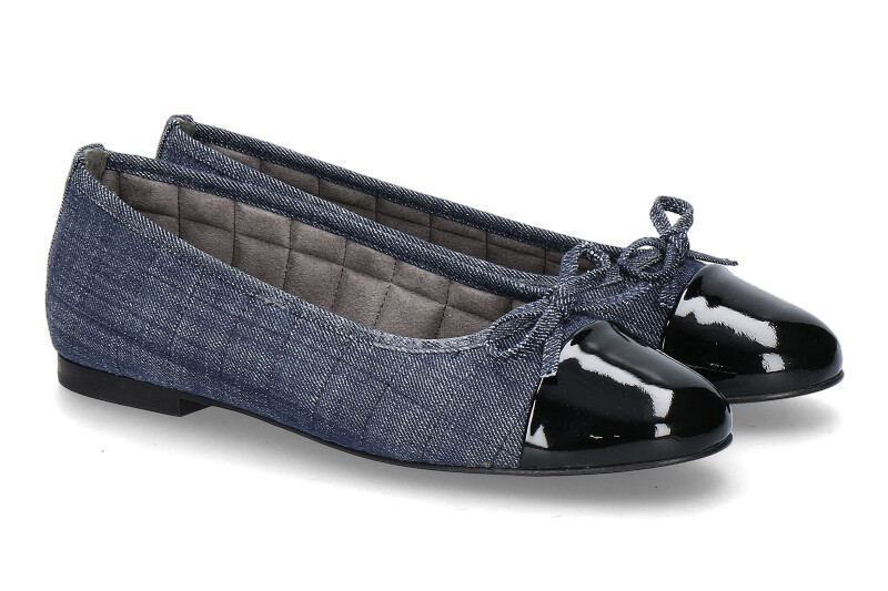 Kennel und Schmenger Ballerina JOY SOFTLACK DENIM- schwarz/indigo