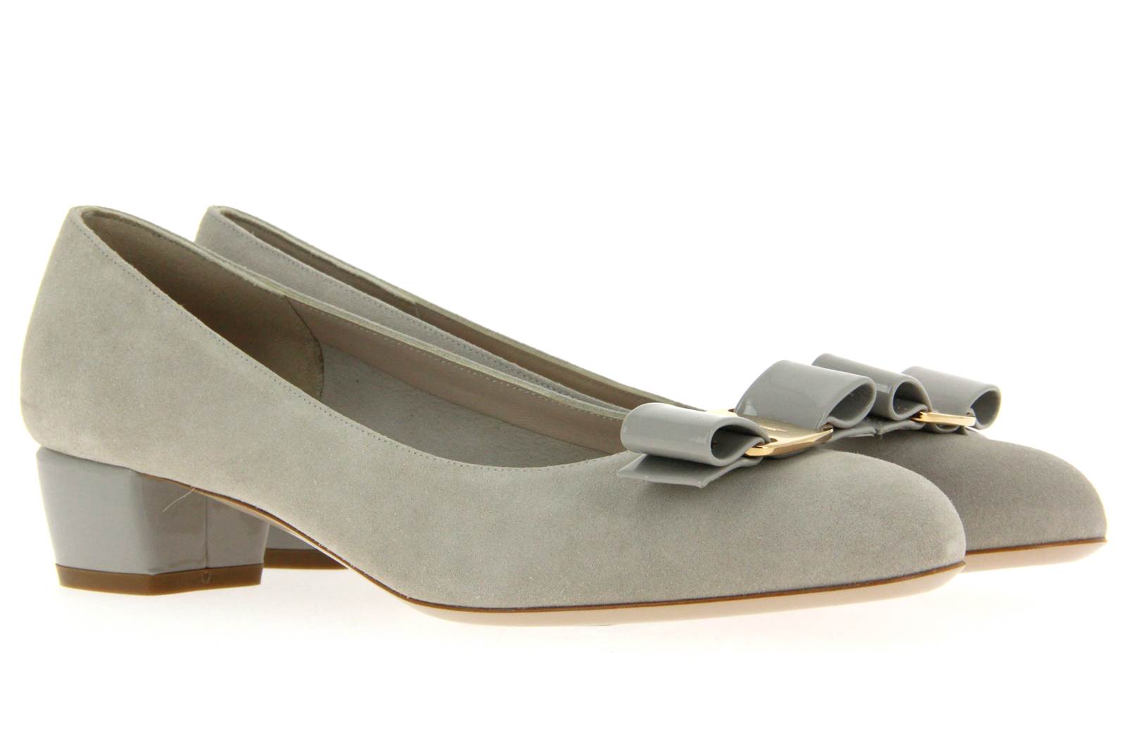 Salvatore Ferragamo Pumps VARA BEIGE SUEDE CALF (41½)