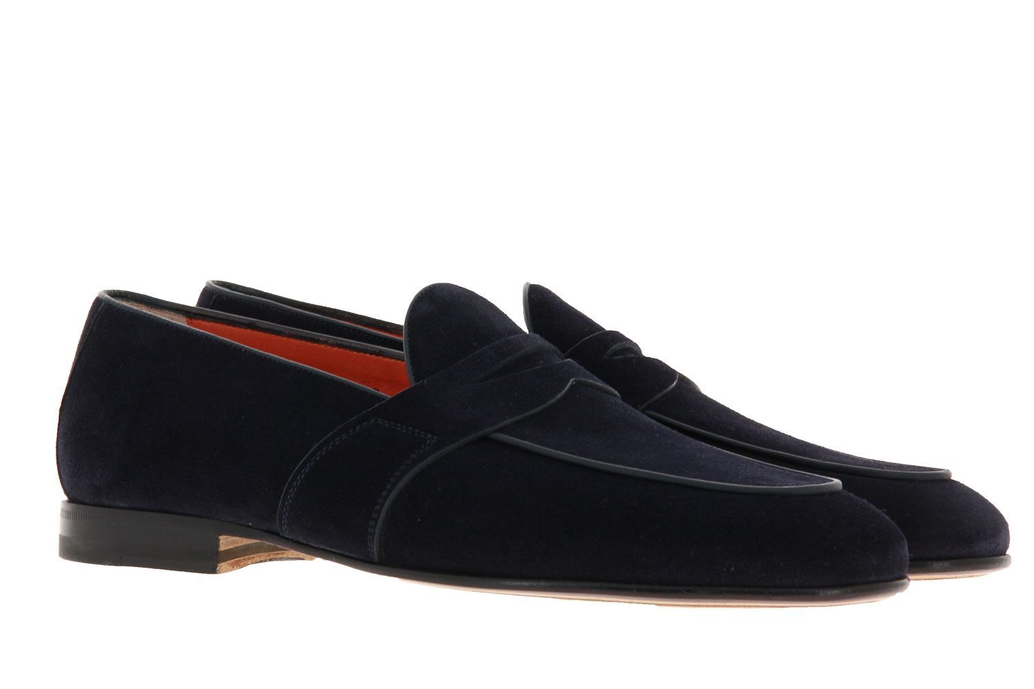 Santoni Slipper CAMOSCIO DARKBLUE (42½)