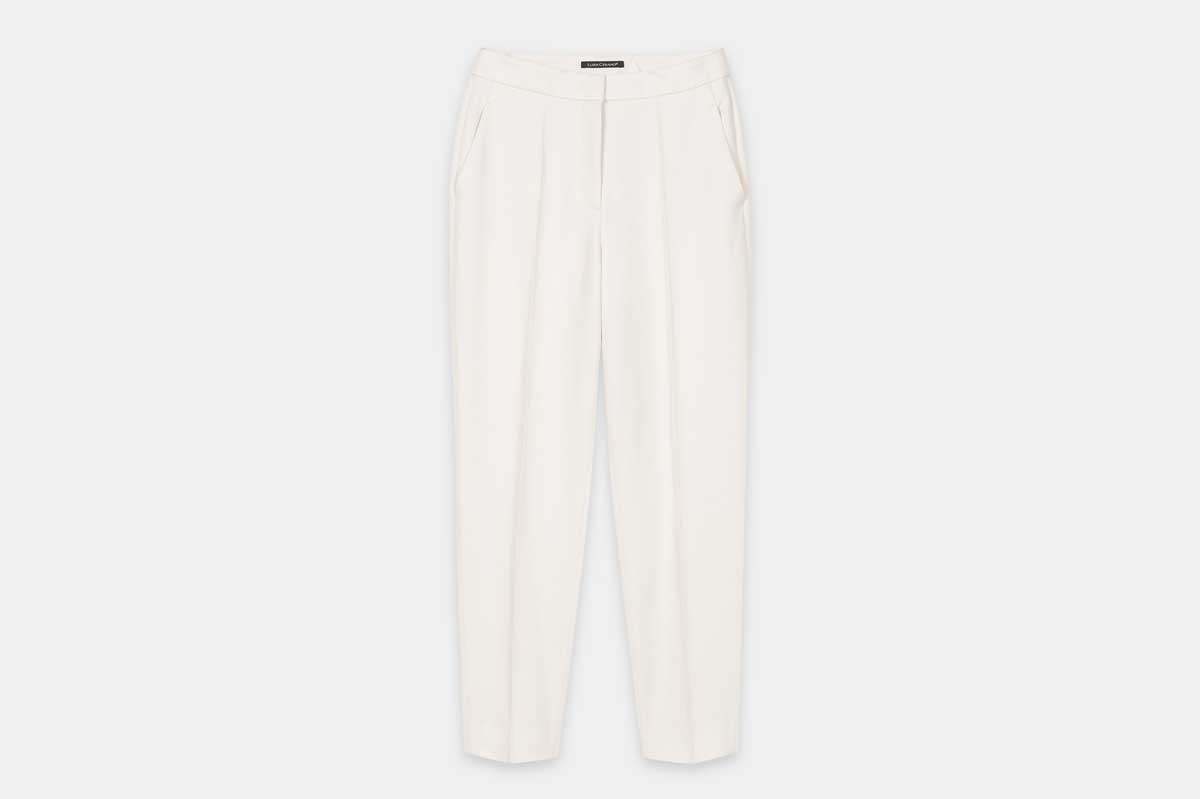 Luisa Cerano Damen- Hose TAPERED TWILL- cream