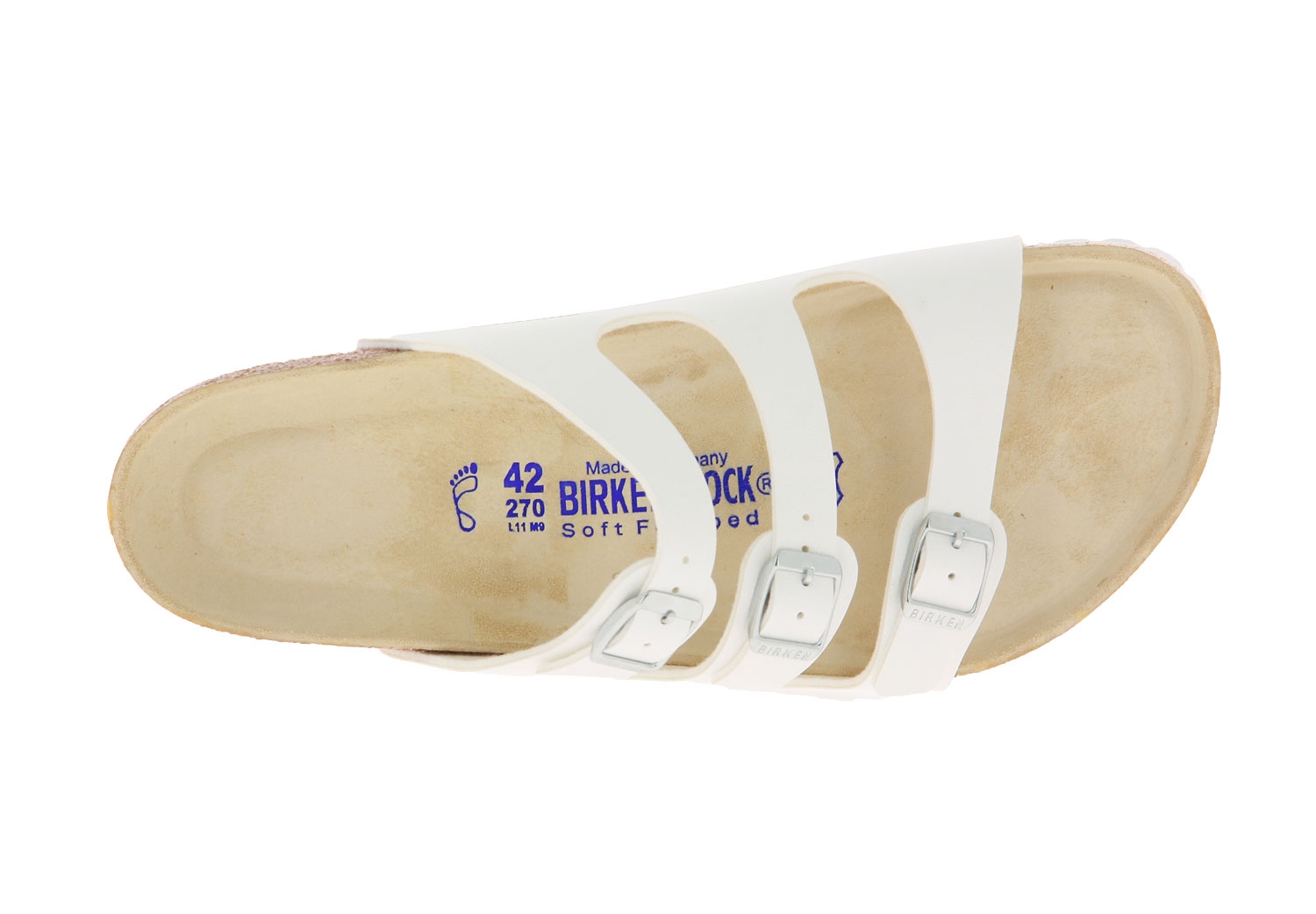 Birkenstock Pantolette NORMAL FLORIDA BIRKO-FLOR WHITE (42)