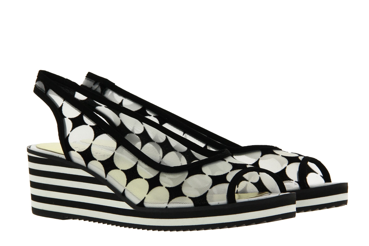 Azuree Cannes Keilsandale JONC 8BNB NYLANA ROUND VELOURS NOIR (37½)