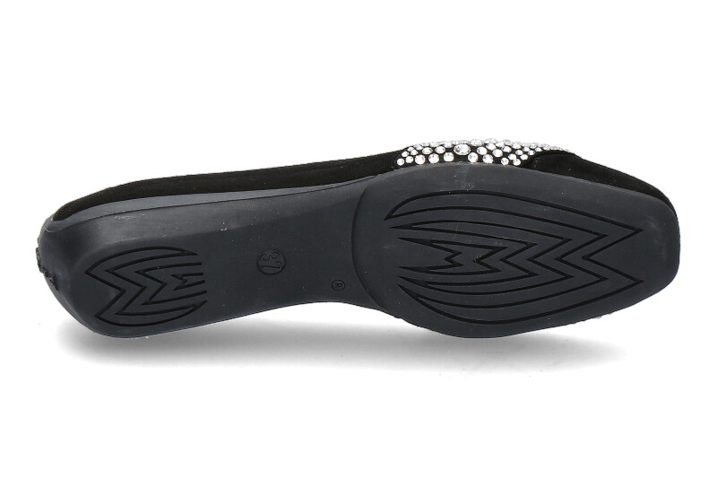 Mania Ballerina CAMOSCIO NERO SILVER STRASS (37½) Mania Ballerina CAMOSCIO NERO SILVER STRASS (37½)