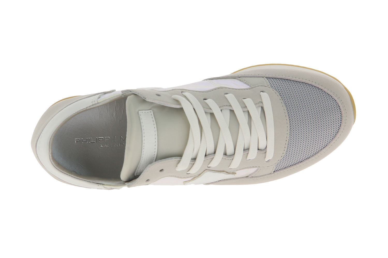 Philippe Model Sneaker TROPEZ IRIDESCENT VEAU ARGENT (39)