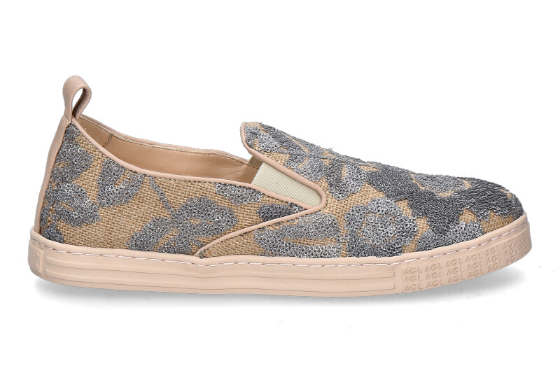 Attilio Giusti Leombruni Slip- On GAIA GLITTER ciano/ghibli