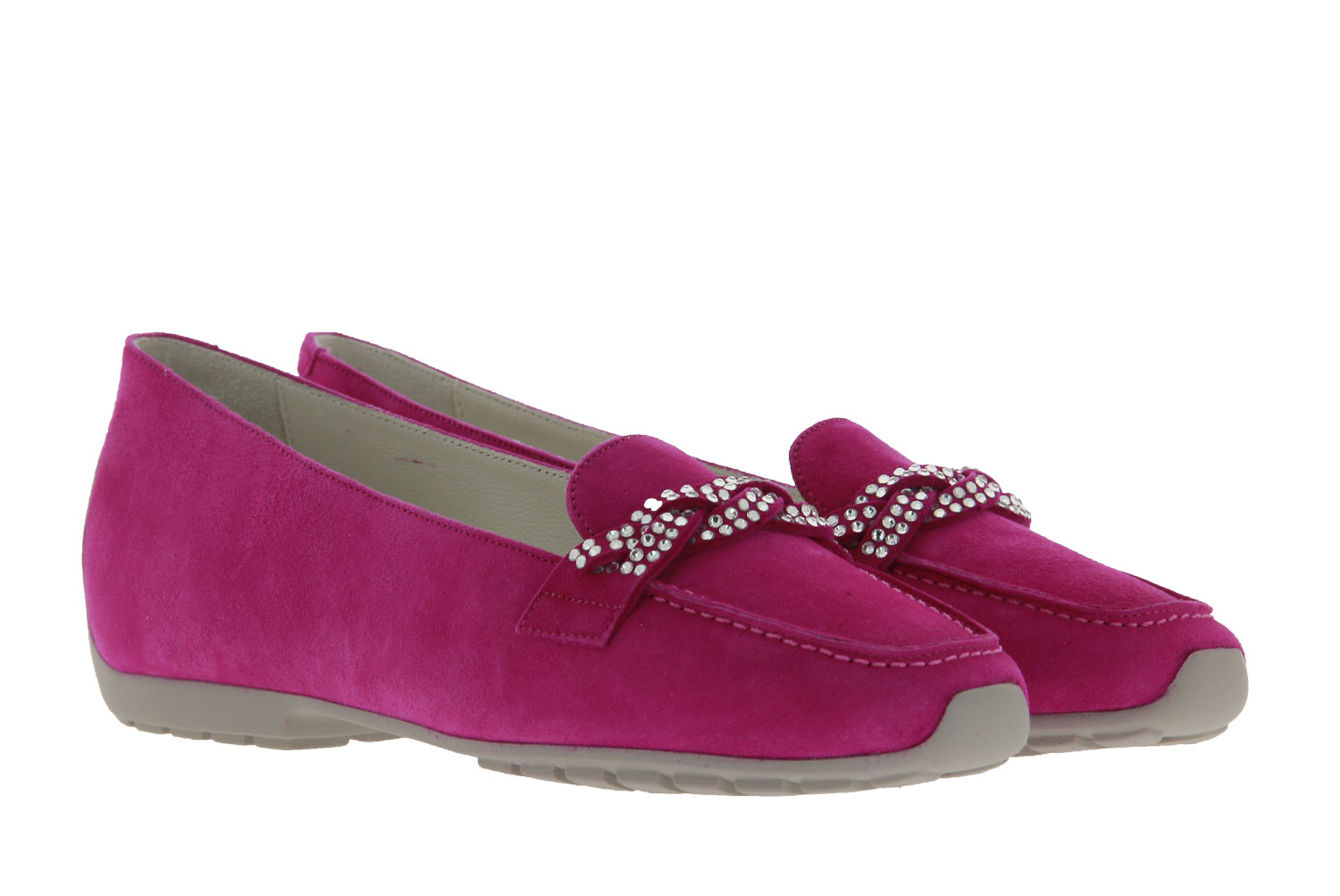 Mania Slipper CAMOSCIO MAGENTA SWAROVSKI (39½)