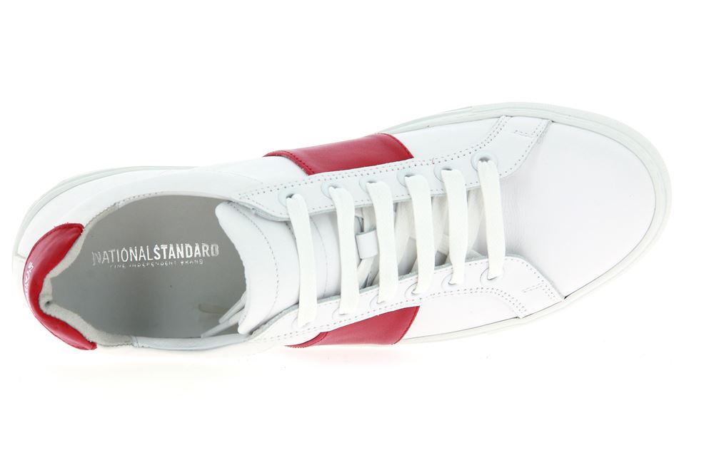 National Standard Sneaker WHITE RED BAND (42)