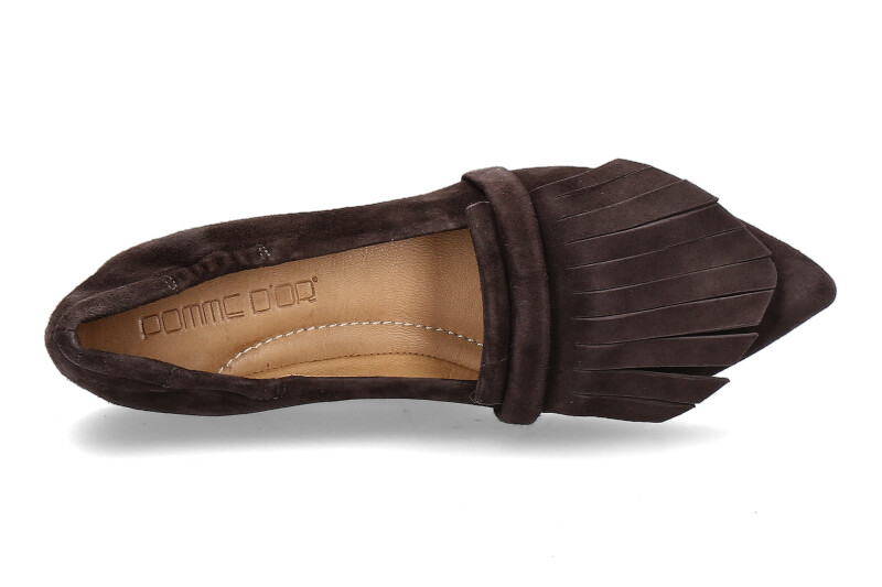 Pomme D'Or Slipper GRACE CAMOSCIO CHOCOLATE (36)